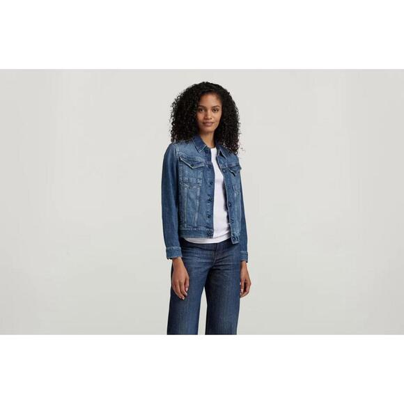 Jackets & Blazers - NWT G-Star RAW Arc 3D Denim Jacket Women’s Size Small Faded Santorini Stretch